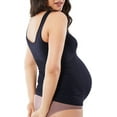 thumbnail image 3 of Ingrid & Isabel Basics Belly Support Cami, Maternity, Seamless Tank Top, Black, 3 of 5