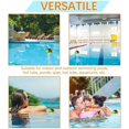 thumbnail image 5 of Termómetro de piscina con anillo flotante, termómetro flotante, termómetros de piscina flotantes, termómetro de agua con forma de animal de dibujos animados con cuerda para piscinas de interior y exte, 5 of 5