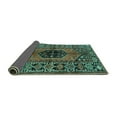 thumbnail image 2 of Ahgly Company Indoor Rectangle Persian Turquoise Blue Traditional Area Rugs, 7' x 9', 2 of 4