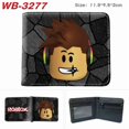 thumbnail image 2 of Game Roblox Cartoon Virtual World Pu Short Magnetic Buckle Half-Fold Wallet Neutral Large-Capacity Coin Purse Christmas Gifts, 2 of 6