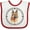 White/Red, variant on Inktastic German Shepherd Dog Art Gift Boys or Girls Baby Bib