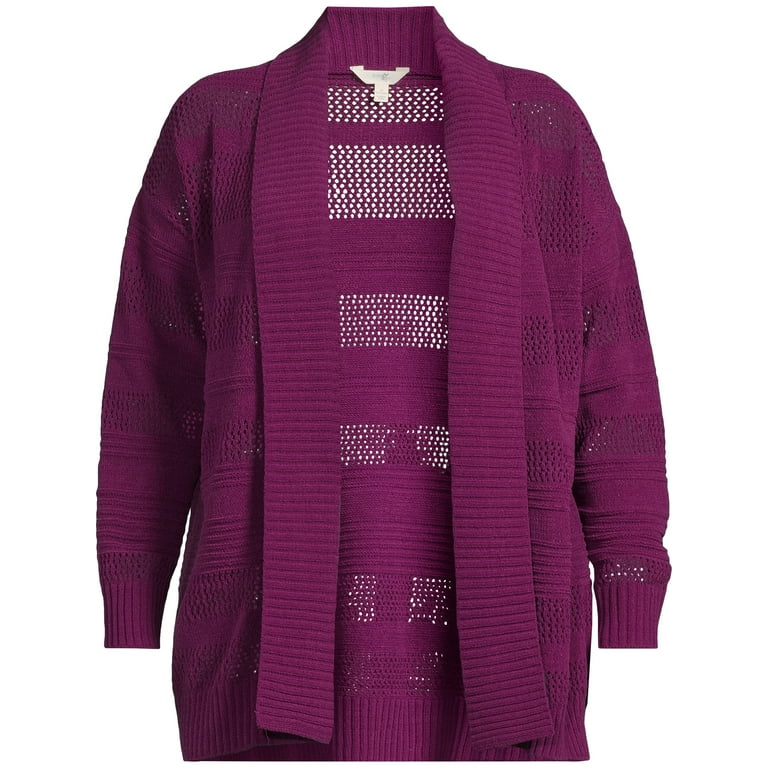 Terra & Sky Women's Plus Size Chenille Shawl Cardigan Terra & Sky Women's Plus Size Chenille Shawl Cardigan