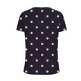 thumbnail image 5 of AKOEE Cotton V Neck T Shirts for Women Loose Fit Trendy Retro Polka Dots Print Short Sleeve Casual Summer Tops (2XL, Multicolor 02), 5 of 5