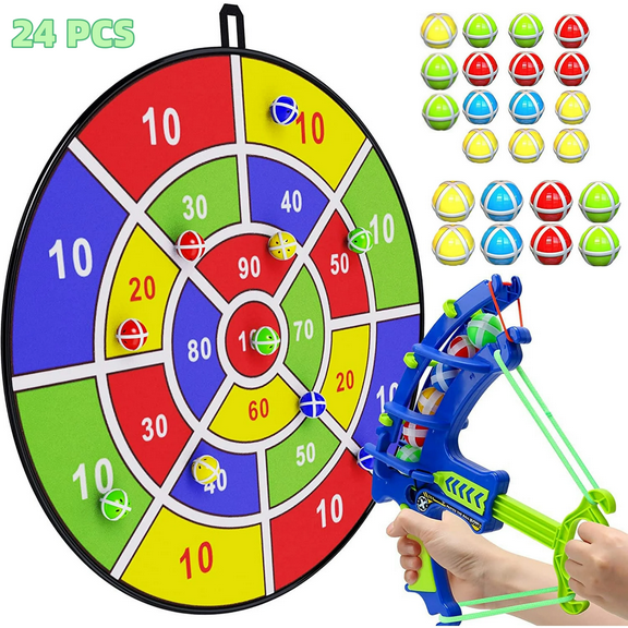 TYMZDYN 29" Large Dart Board for Kids, Kids Dart Board with 24 Sticky Balls, Boys Toys, Indoor/ Sport Outdoor Fun Party Play Game Toys, Birthday Gifts for 3 4 5 6 7 8 9 10 11 12 Year Old Boys Girls