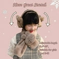 thumbnail image 5 of Cache-oreilles d'Hiver pour Filles Garçons Chauds Longs Cache-Oreilles en Peluche Résistants au Froid Pliables Enfants Femmes-Gris, 5 of 5