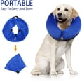 thumbnail image 4 of Collar inflable de recuperación para perros, cono de collar isabelino ajustable para recuperación de mascotas de cirugía o lesiones (l). Afortunado Sencillez, 4 of 5