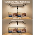thumbnail image 3 of VicTsing LED Desk Lamp with Clamp, 24W Stepless Dimming Architect Light, 270°-360° Adjustable 3-Light Bars with 7×5 Eye Care Modes for Home, Office, Study, 3 of 10