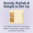 thumbnail image 6 of Foundations SafeGlide Changing Table, Built-In Storage, Gliding Doors, Natural, 6 of 9
