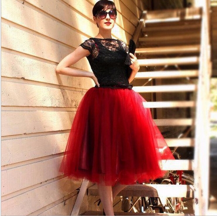 Jupe En Tulle Rockabilly Années 50 - Tutu Court, Taille élastique, Pour Danse, Fête Ou Déguisement
