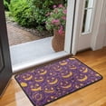 thumbnail image 2 of Cartoon Halloween Pumpkin Door Mat Decorations Pumpkin Skull Bat Spider Doormat Plain the Indoor Door Mat/Outdoor Crystal Velvet 30x17 Inches, 2 of 7