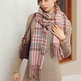 thumbnail image 4 of Bufanda de invierno con sensación de cachemira clásica suave Bufanda clásica a cuadros Bufanda cálida Bufanda de invierno con sensación de cachemira Bufanda suave y cálida Shaw, 4 of 5