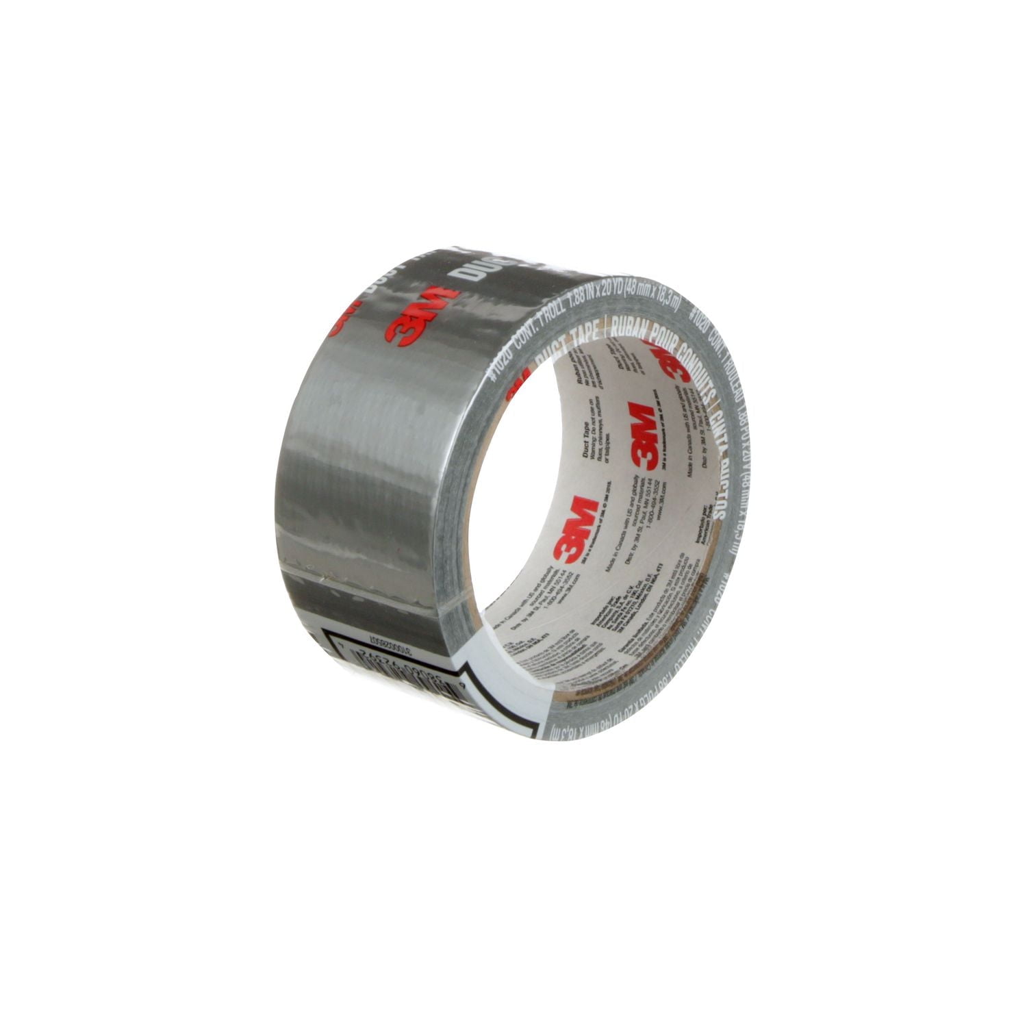 3M™ Basic Duct Tape 1020, 1.88 in x 20 yd, 48 mm x 18.3 m