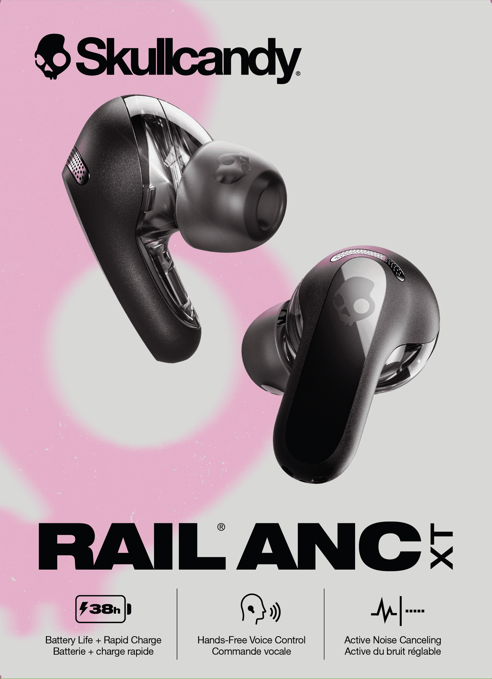 Skullcandy Rail ANC XT True Wireless Earbuds with Active Skullcandy Rail ANC XT True Wireless Earbuds with Active
