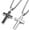 Couple Set, variant on Fidget Necklace for Men Anxiety Necklace Cross Pendant Chain Spinner Necklace