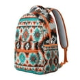 thumbnail image 2 of Handwoven Look Bohemian Rucksack - Roomy 17" Computer Compartment with Tribal Details | Durable School Backpack for University Students, Spacious Oxford Fabric Daypack for Textbooks & Binders, 2 of 6