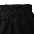 thumbnail image 7 of Kvture Mens Knee Length Sweat Shorts Drawstring Waist Soft Sportswear Baggy Jogging Basketball Shorts Streetwear Black M, 7 of 7