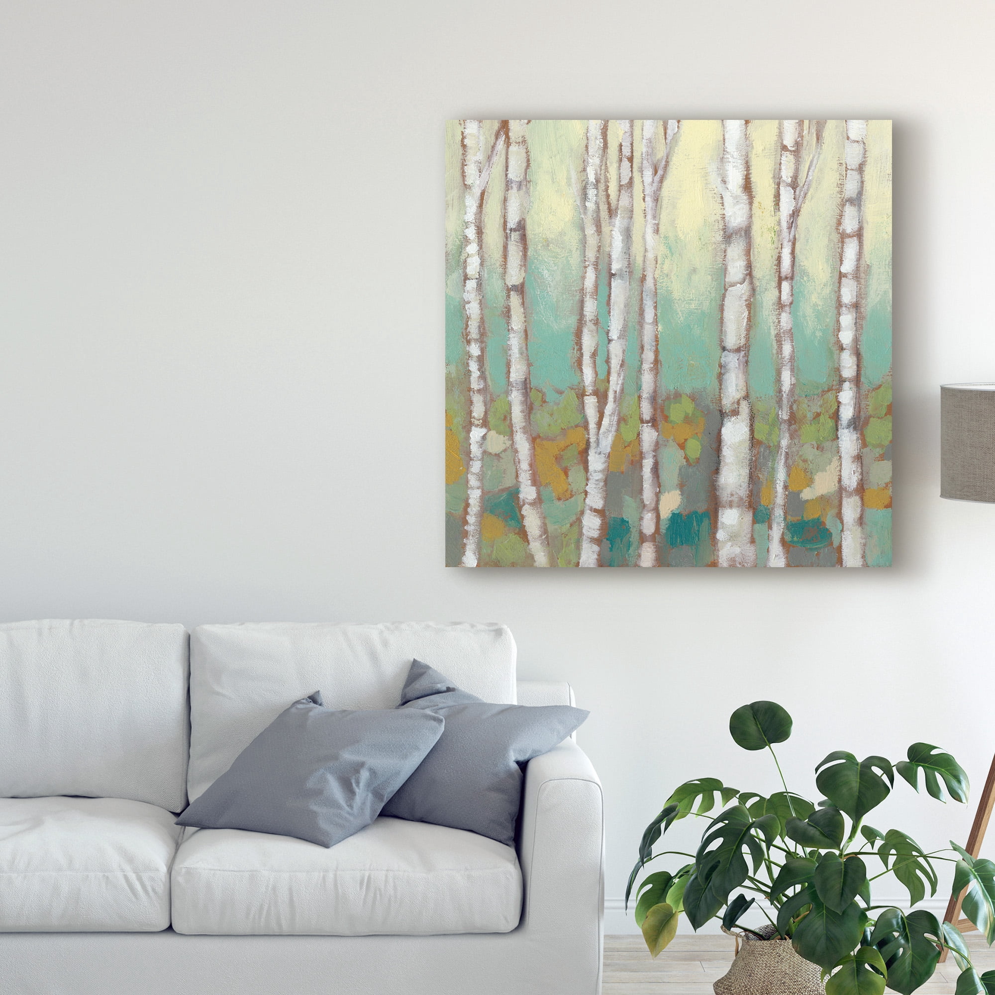 Trademark Fine Art 'Kaleidoscope Birches I' Canvas Art by Jennifer Goldberger