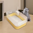 thumbnail image 6 of Cat Litter Tray Cat Bedpan Pet Accessories Easy to Clean Durable Cat Litter Box Yellow, 6 of 8