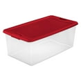 thumbnail image 2 of Sterilite 106 Quart Latching Plastic Stackable Storage Container Bin (12 Pack), 2 of 2
