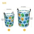 thumbnail image 5 of Daiia Cartoon Monster Round Laundry Basket with Handles Thickened Waterproof Circular hamper,Dirty Clothes Storage Basket for Bedroom,Bathroom,College Dorm-Small, 5 of 8