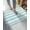 Teal Green, variant on Luxury Plush Bathroom Rugs Mat, Pink Striped Soft Shaggy Bath Carpet, Farmhouse Vintage Stripes Non-Slip Floor Mat for Kitchen, Bedroom, 18"x30"