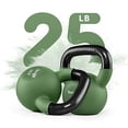 thumbnail image 2 of Kettlebell Yes4All Neopreno 11,3 kg 25 libras Verde Brillante, 2 of 7