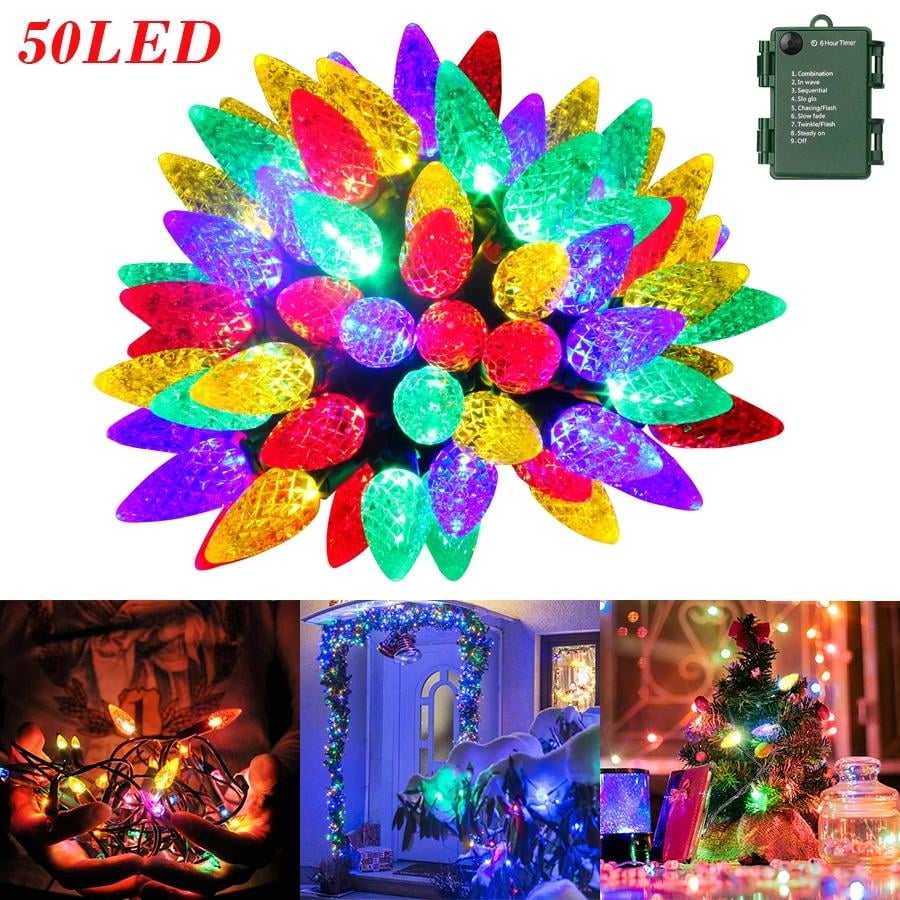 5pcs 20 40 LED Fairy String Battery Micro Rice Wire Lights Party Christmas Decor 