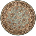 thumbnail image 3 of Safavieh Heritage Steward Oriental Wool Area Rug, Blue/Brown, 8' x 8' Round, 3 of 10