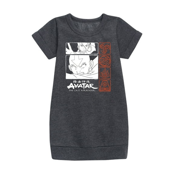 Avatar: The Last Airbender - Grid - Youth Girls Fleece Dress