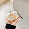 thumbnail image 4 of Compatible for AirPods Case Pro White Bag Duck ，Kids Teens Girls Boys Women Protective Silicone Skin for AirPod Case Cute Duck , Funny Kawaii Fashion Cartoon 3D Cover for AirPods Pro with Keychain, 4 of 7