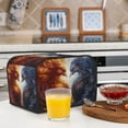 thumbnail image 5 of KLL Red And White Fire Bird Print 4 Slice Toaster Dust Covers Kitchen Small Appliance Cover with 2 Pockets,Can hold Jam Spreader Knife & Toaster Tongs (12.4 x 10.6 x 8.2), 5 of 6