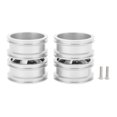 thumbnail image 1 of Piezas de accesorios de cubo de rueda trasera doble de coche de juguete de metal aptas para coche WPL 1/16 B14 B24 B16 B36 RC Plata, 1 of 8