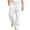 White, variant on WQNVRNR Boys Thickened Sweatpants- Fleece Lined Straight Leg Elastic Waist Fall Cozy Sweatpants with Side Pockets Gray Size 14-15Years