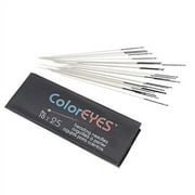 The Beadsmith ColorEYES Beading Needles, Size 10, 1 Pack (25 Needles), Black Colored Tip for Easy Identification of Size, Use for Loom Weaving Bead Work, Off-Loom Stitch & Jewelry Making w/S