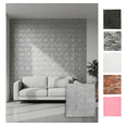 thumbnail image 1 of Papel Tapiz Tipo Piedra Con Adhesivo De 35X38CM Revestimiento Decorativo Para Cubierta De Mueble Encimera Cocina Estante Puertas Paredes Decoracion Hogar (Plata), 1 of 6