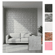 thumbnail image 1 of Papel Tapiz Tipo Piedra Con Adhesivo De 35X38CM Revestimiento Decorativo Para Cubierta De Mueble Encimera Cocina Estante Puertas Paredes Decoracion Hogar (Plata), 1 of 6