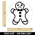 thumbnail image 2 of Gingerbread Man Sad Eaten Cookie Christmas Self-Inking Rubber Stamp Ink Stamper - Pink Ink - Mini 1/2 Inch, 2 of 7
