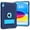 Navy Blue, variant on SaniMore for iPad 10th Generation 10.9" 2022 Back Case with Hidden Kickstand Heavy Duty Protective Tri-layer Hybird Shockproof Rubber Case for iPad 10th Generation 10.9" 2022,Navy+Rose