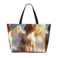 thumbnail image 2 of Balery Rainbow English Cocker Spaniel Beach Travel Bag - Water-Resistant, Large Capacity Lightweight Tote with 7 Pockets for Women and Men - Perfect for Beach, Pool, Gym, and Travel, 2 of 5