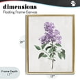 thumbnail image 4 of Stupell Industries Transitional Lilac Herb Blossoms Gold Floating Frame Canvas Art, 17 x 21, by Kim Allen, 4 of 8