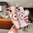 thumbnail image 6 of SaniMore Case for iPhone 14 Plus 6.7" 2022, Cute Luxury Soft Plating Bumper Shockproof TPU Thin Lightweight Magnetic Shell Wireless Charging Girly Anti-drop Shell for iPhone 14 Plus 6.7", Pink, 6 of 6