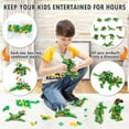 thumbnail image 2 of PANLOS STEM Educational Learning Building Bricks Toy 577 Pieces Dinosaur Building Blocks Set Tyrannosaurus Building Kits Gifts for Kids Boys and Girls Tight Fit and Compatible with All Major Bran, 2 of 6