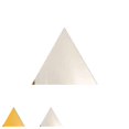 thumbnail image 2 of Cateissary 100 unids/set calcomanías espejo 3D acrílico Decoración del hogar color oro, 2 of 6