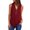 Wine, variant on Pntutb Ladies Clothes,Womens Summer Shirts Zip Casual Tunic V Neck Rollable Blouse Tops T Shirt
