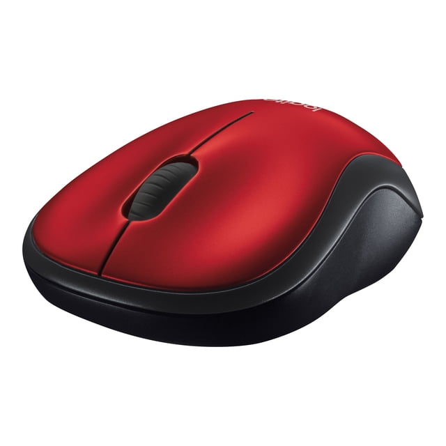 Logitech M185 - Souris - Droitier et Gaucher - Optique - Sans Fil - 2.4 GHz - Récepteur USB Sans Fil - Rouge