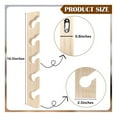 thumbnail image 3 of 2 Pcs Hat Rack For Wall Wooden Baseball Caps Organizer Wall Mount Baseball Hat Holder Vertical Hat Racks For Closet-ZJKDGJKJ, 3 of 4
