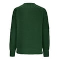 thumbnail image 4 of Fashion Women Solid Long Sleeve Pullove Turtleneck-Neck Casual Sweater Tops On Seasonal Green 12(XXL), 4 of 6