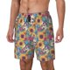 thumbnail image 1 of Fotbe colorful Skull sunflower Traje de Baño para Hombre – Shorts de Natación de Secado Rápido con Forro y Bolsillos-Small, 1 of 6