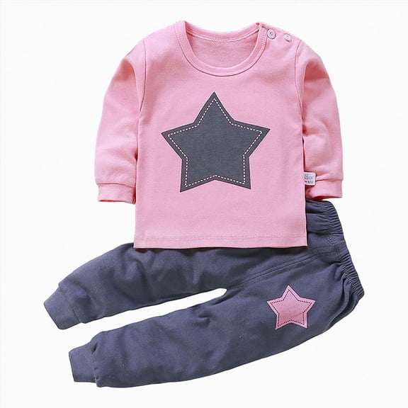 xaweyi Fall Winter Toddler Baby Boys Clothing Set Long Sleeve Sweatshirt with Long Pants Soft Daily Homewear Outfit Size 6-12 Months