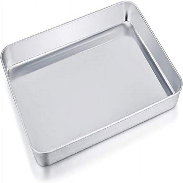 CUITING Plaque de Cuisson avec Grille 16” x 12” - Ensemble Simple avec Demi-Plateau et Grille en Acier Inoxydable pour Cuisson